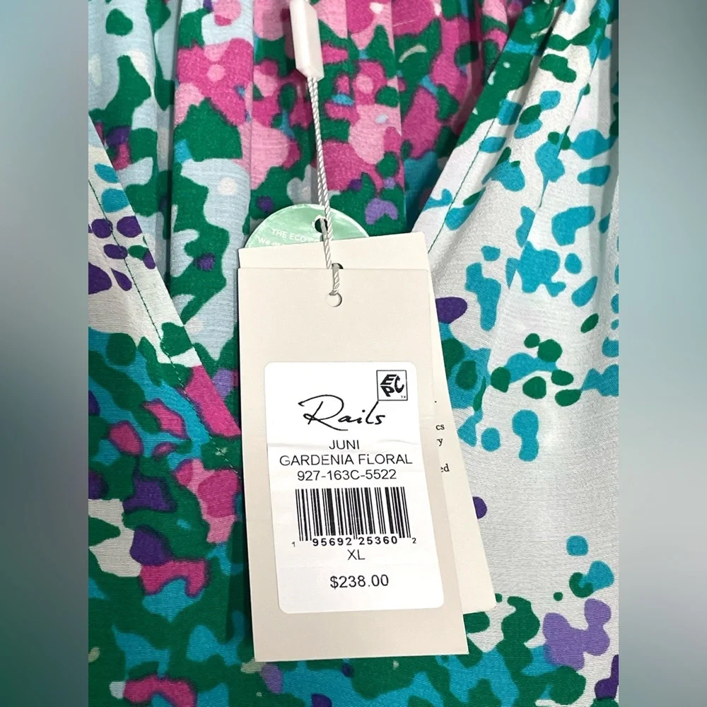 Rails Juni Gardenia Floral Print Dress Size XL New - Picture 6 of 8